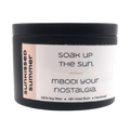Mbodi 6 oz soy candle ‘Sunkissed Summer’ in metal tin with minimal label, crafted for a light, radiant, and nostalgic summer inspired environment